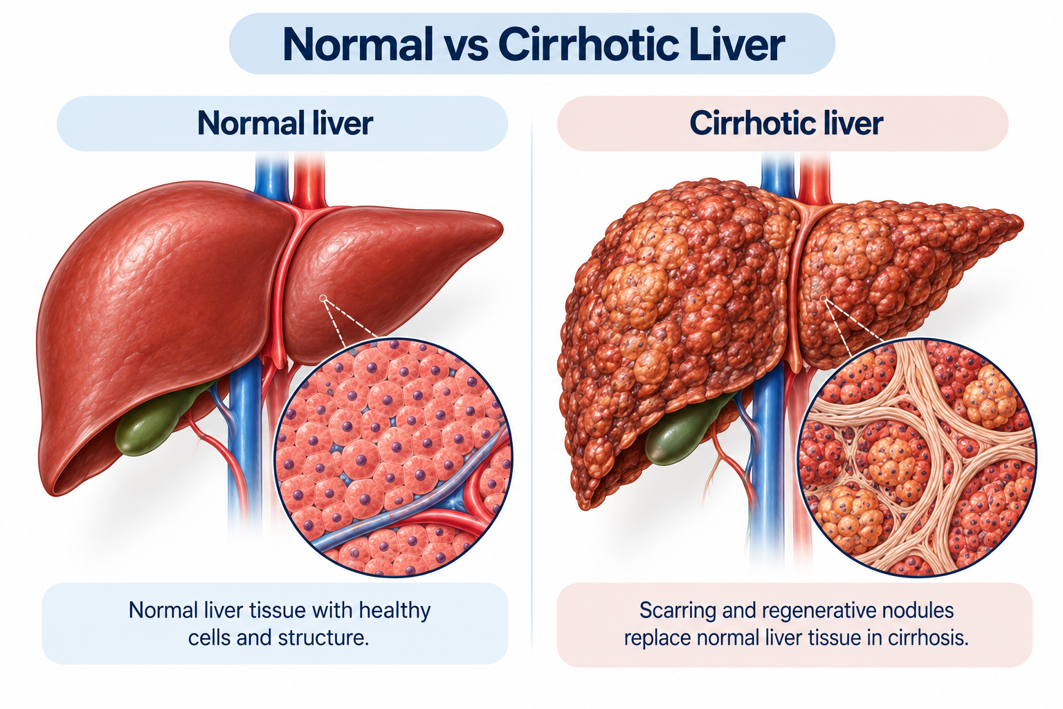 Normal vs Cirrhotic Liver Singapore