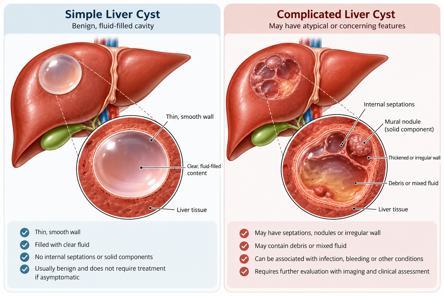 Simple vs Complex Liver Cyst Singapore